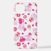 Coque iPhone 12 Motif De Chouettes, Chouettes Mignonnes, Chouettes (Verso)