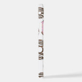 Coque iPhone 12 Motif De Donuts, Donuts Roses, Donuts Blancs (Côté droit)