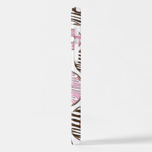 Coque iPhone 12 Motif De Donuts, Donuts Roses, Donuts Blancs (Côté gauche)