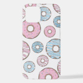 Coque iPhone 12 Motif De Donuts, Donuts Roses, Donuts Bleus (Verso)