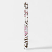 Coque iPhone 12 Motif De Donuts, Donuts Roses, Donuts Brown (Côté gauche)