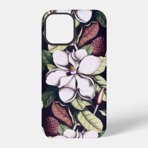 Coque iPhone 12 Motif de fleurs Magnolia