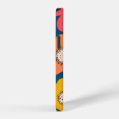 Coque iPhone 12 Motif de fleurs sans couture. Flores audacieuses s (Côté droit)