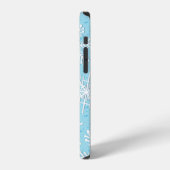Coque iPhone 12 Motif de flocon de neige (Côté gauche)