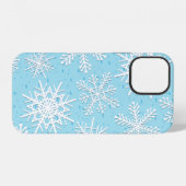 Coque iPhone 12 Motif de flocon de neige (Verso Horizontal)