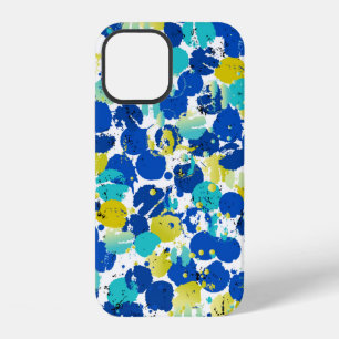 Coque iPhone 12 motif de fond abstrait sans couture, avec éclabous