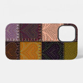 Coque iPhone 12 Motif de fond sans couture. Le patchwork avec em (Verso Horizontal)