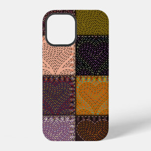 Coque iPhone 12 Motif de fond sans couture. Le patchwork avec em