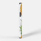 Coque iPhone 12 Motif de l'ananas d'été, conception transparente. (Côté droit)