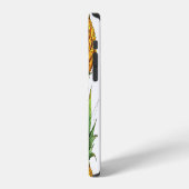 Coque iPhone 12 Motif de l'ananas d'été, conception transparente. (Côté gauche)