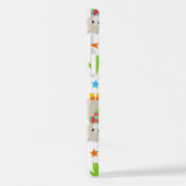 Coque iPhone 12 Motif De Llamas, Cute Llamas, Alpacas, Cactus (Côté gauche)