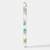 Coque iPhone 12 Motif De Llamas, Cute Llamas, Alpacas, Fleurs (Côté droit)