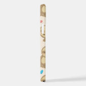 Coque iPhone 12 Motif De Parfums, Mignons Parfums, Coeurs (Côté droit)