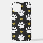Coque iPhone 12 Motif De Pâtes, Pâtes De Chien, Pâtes Blanches, Co (Verso)
