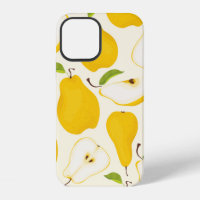 Motif de poire sans joint. Différentes poires frui