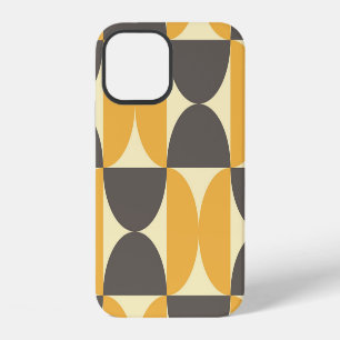 Coque iPhone 12 Motif de style moderne et géométrique du milieu du