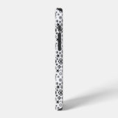 Coque iPhone 12 Motif décoratif arabesque noir blanc mignon (Côté gauche)