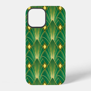 Coque iPhone 12 Motif décoratif d'art. Papier peint vintage. Japon