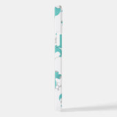 Coque iPhone 12 Motif Des Eléphants Bleus, Eléphants Mignons, Étoi (Côté droit)