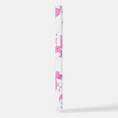 Coque iPhone 12 Motif Des Eléphants Roses, Eléphants Mignons, Étoi (Côté droit)