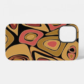 Coque iPhone 12 Motif d'impression de texture simple transparente (Verso Horizontal)