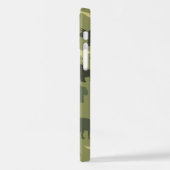 Coque iPhone 12 Motif Dinosaure, Silhouette Dinosaure, Dino Vert (Côté gauche)