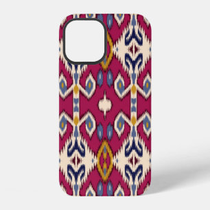Coque iPhone 12 Motif ethnique à chevrons ikat fond Traditionnel