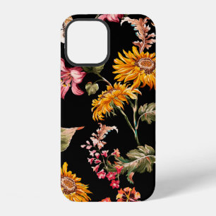 Coque iPhone 12 Motif floral beau sans couture. Texture de tissu