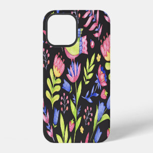 Coque iPhone 12 Motif floral de printemps : motif sans couture à l