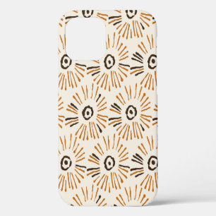Coque iPhone 12 Motif floral géométrique sans couture de batik sur