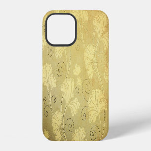 Coque iPhone 12 Motif floral grunge vintage.