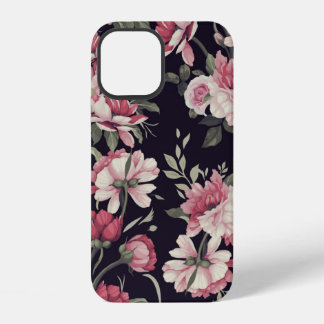 Coque iPhone 12 Motif floral sans couture avec des roses, aquarell
