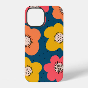 Coque iPhone 12 Motif floral sans couture. Floraux gras scandinave