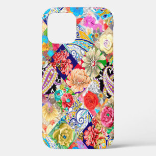 Coque iPhone 12 Motif floral tropical