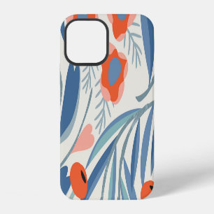 Coque iPhone 12 Motif floral vintage sans couture, fond botanique.