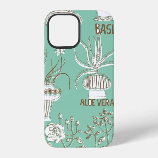 Coque iPhone 12 Motif fluide floral (Verso)