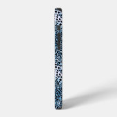 Coque iPhone 12 Motif géométrique léopard, design peau d'animal. (Côté gauche)
