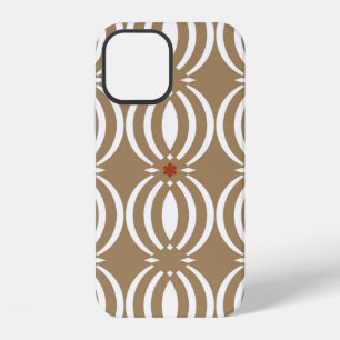 Coque iPhone 12 Motif géométrique sans couture avec lignes ondulée