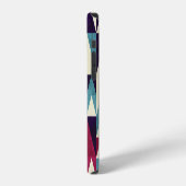 Coque iPhone 12 Motif géométrique triangle rétro (Côté gauche)
