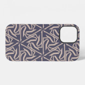Coque iPhone 12 Motif Hipster avec éléments polygonaux. Triangles (Verso Horizontal)