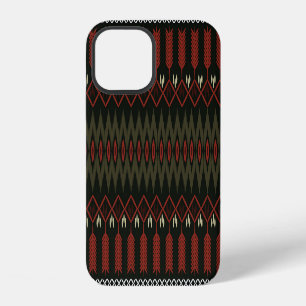Coque iPhone 12 Motif Ikat : Ornement Ethnique Géométrique