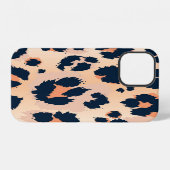 Coque iPhone 12 Motif léopard : Création transparente drôle (Verso Horizontal)