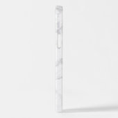 Coque iPhone 12 Motif Marbre blanc en pierre (Côté gauche)