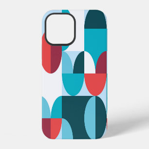 Coque iPhone 12 Motif minimaliste des années 70 rétro