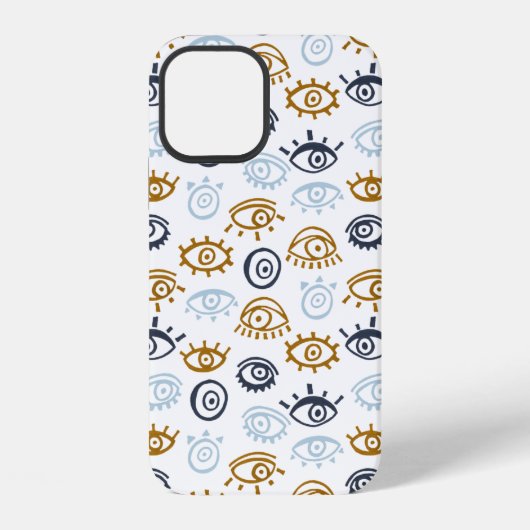 Coque iPhone 12 Motif oeil mal (Verso)