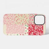 Coque iPhone 12 motif patchwork sans couture dessiné à la main de (Verso Horizontal)