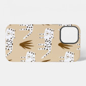 Coque iPhone 12 Motif peau de léopard (Verso Horizontal)