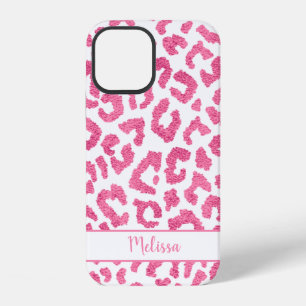 Coque iPhone 12 Motif Poster de animal Girly Leopard Personnalisé