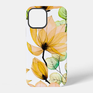 Coque iPhone 12 Motif sans couture à l'aquarelle avec fleurs de ma
