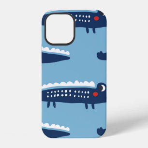 Coque iPhone 12 Motif sans couture avec crocodiles